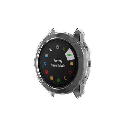 For Garmin Fenix 6X TPU Half Coverage Smart Watch Protevtice Case (White)-garmade.com