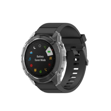 For Garmin Fenix 6X TPU Half Coverage Smart Watch Protevtice Case (White)-garmade.com