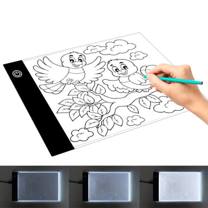 2.2W 5V LED Three Level of Brightness Dimmable A5 Acrylic USB Copy Boards Anime Sketch Drawing Sketchpad-garmade.com