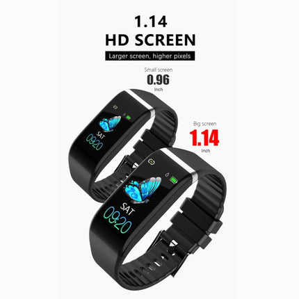 C919 1.14 inch IPX67 Waterproof Smartwatch, Support Call Reminder/ Heart Rate Monitoring /Blood Pressure Monitoring/ Sleep Monitoring (Black)-garmade.com