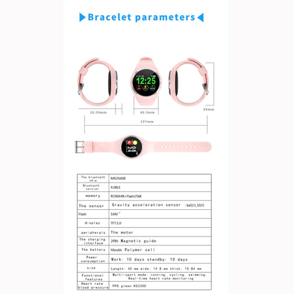 DK01 1.0 inch TFT Color Screen IP67 Waterproof Bluetooth Smartwatch, Support Call Reminder/ Heart Rate Monitoring /Blood Pressure Monitoring/ Sleep Monitoring (Pink)-garmade.com