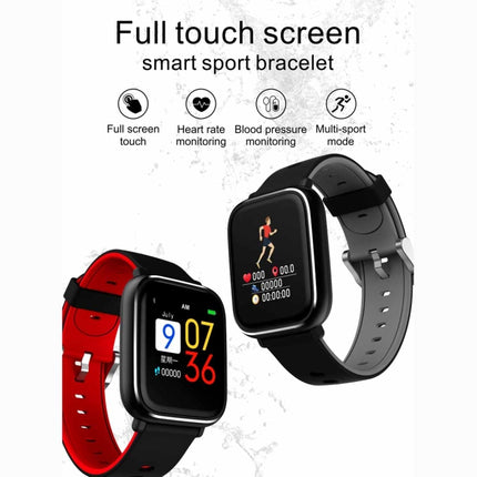 Q58S 1.3 inch TFT Touch Screen IP67 Waterproof Smartwatch, Support Call Reminder/ Heart Rate Monitoring /Blood Pressure Monitoring/ Sleep Monitoring (Red)-garmade.com