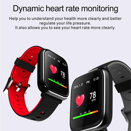 Q58S 1.3 inch TFT Touch Screen IP67 Waterproof Smartwatch, Support Call Reminder/ Heart Rate Monitoring /Blood Pressure Monitoring/ Sleep Monitoring (Red)-garmade.com