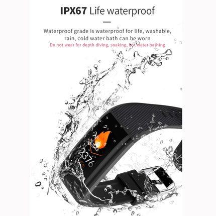 C20 1.14 inch IPS Touch Screen IPX67 Waterproof Smartwatch, Support Call Reminder/ Heart Rate Monitoring /Blood Pressure Monitoring/ Sleep Monitoring(Purple)-garmade.com