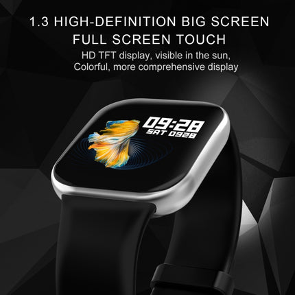 X16 1.3 inch TFT Color Screen IP67 Waterproof Bluetooth Smartwatch, Support Call Reminder/ Heart Rate Monitoring /Blood Pressure Monitoring/ Sleep Monitoring(Silver)-garmade.com