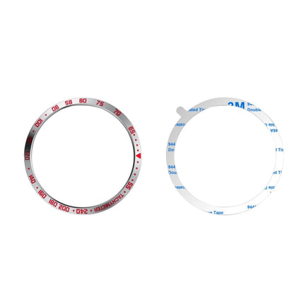 Dial Steel Protective Frame for Galaxy Watch 42mm (Red + White)-garmade.com