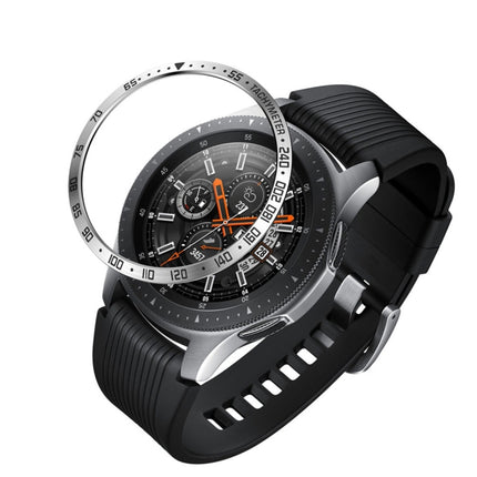 Dial Steel Protective Frame for Galaxy Watch 42mm (White + Black)-garmade.com