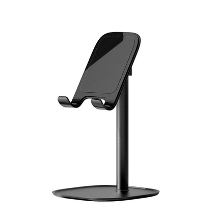 ROCK RPH0944 Adjustable Lifting 90 Degree Rotation ABS Stand Desktop Phone Tablet Holder(Black)-garmade.com