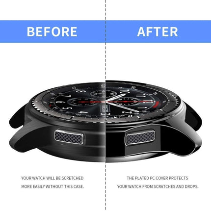TPU Plated Shockproof Case for Samsung Gear S3 Frontier Smartwatch 46mm(Black)-garmade.com