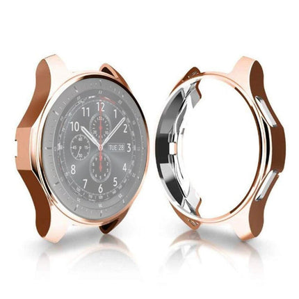 TPU Plated Shockproof Case for Samsung Gear S3 Frontier Smartwatch 46mm(Rose Gold)-garmade.com