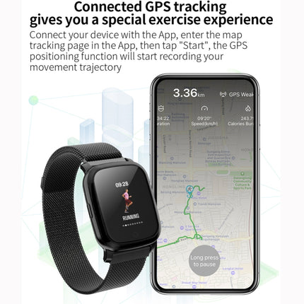 CV06 1.3 inch TFT Color Screen TPU Watch Strap Smart Bracelet, Support Call Reminder/ Heart Rate Monitoring /Blood Pressure Monitoring/ Sleep Monitoring/Blood Oxygen Monitoring (Black)-garmade.com