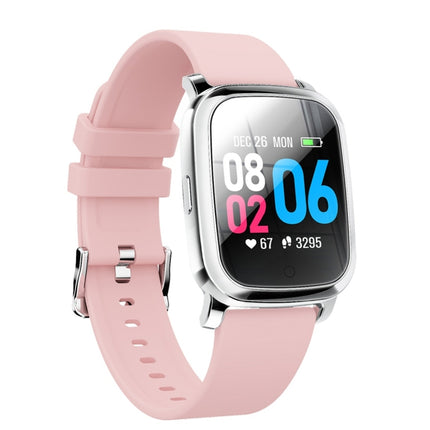 CV06 1.3 inch TFT Color Screen TPU Watch Strap Smart Bracelet, Support Call Reminder/ Heart Rate Monitoring /Blood Pressure Monitoring/ Sleep Monitoring/Blood Oxygen Monitoring (Pink)-garmade.com