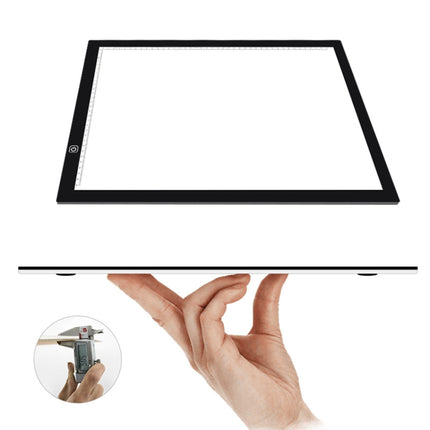 8W 5V LED USB Three Level of Brightness Dimmable A3 Acrylic Scale Copy Boards Anime Sketch Drawing Sketchpad with USB Cable & Power Adapter-garmade.com