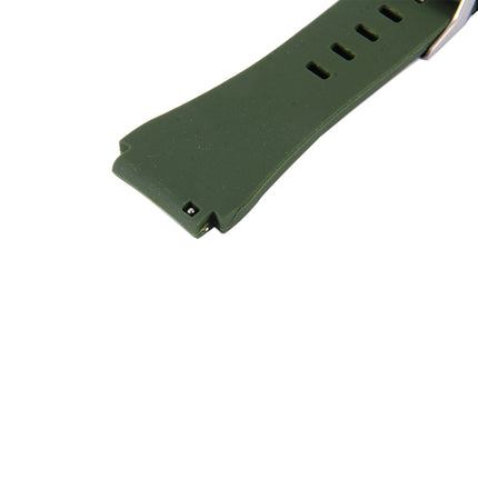 For Samsung Gear S3 Classic Smart Watch Silicone Watchband, Length: about 22.4cm(Army Green)-garmade.com