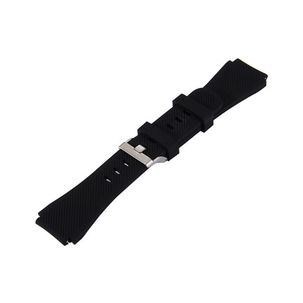 For Samsung Gear S3 Classic Smart Watch Silicone Watchband, Length: about 22.4cm(Black)-garmade.com