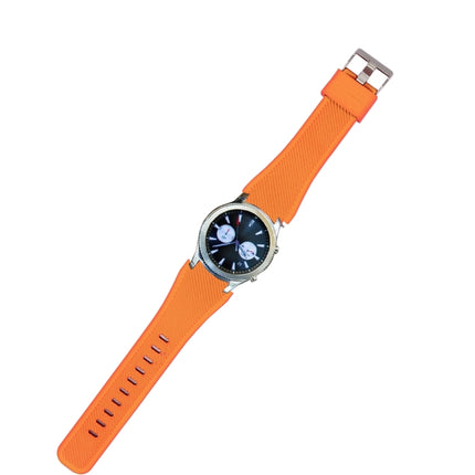 For Samsung Gear S3 Classic Smart Watch Silicone Watchband, Length: about 22.4cm(Orange)-garmade.com