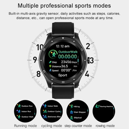 S6 1.3 inch IPS Color Screen Smart Watch, Support Heart Rate Monitoring / Blood Pressure Monitoring / Sleep Monitoring / Female Physiological Cycle (White)-garmade.com