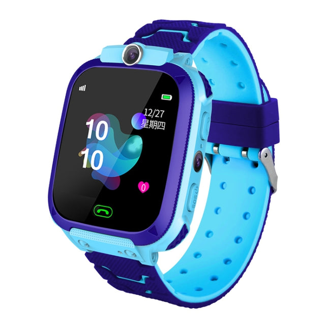 Q12B 1.44 inch Color Screen Smartwatch for Children, Support LBS Positioning / Two-way Dialing / One-key First-aid / Voice Monitoring / Setracker APP (Blue)-garmade.com