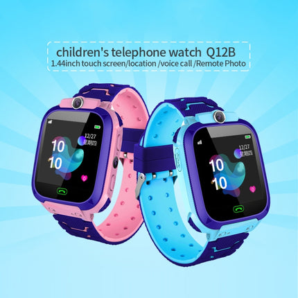 Q12B 1.44 inch Color Screen Smartwatch for Children, Support LBS Positioning / Two-way Dialing / One-key First-aid / Voice Monitoring / Setracker APP (Blue)-garmade.com
