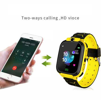 Q12B 1.44 inch Color Screen Smartwatch for Children, Support LBS Positioning / Two-way Dialing / One-key First-aid / Voice Monitoring / Setracker APP (Blue)-garmade.com