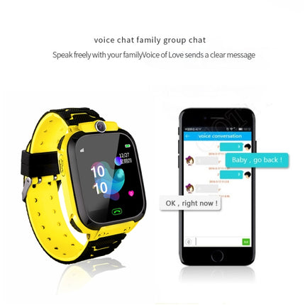 Q12B 1.44 inch Color Screen Smartwatch for Children, Support LBS Positioning / Two-way Dialing / One-key First-aid / Voice Monitoring / Setracker APP (Blue)-garmade.com
