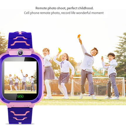 Q12B 1.44 inch Color Screen Smartwatch for Children, Support LBS Positioning / Two-way Dialing / One-key First-aid / Voice Monitoring / Setracker APP (Blue)-garmade.com