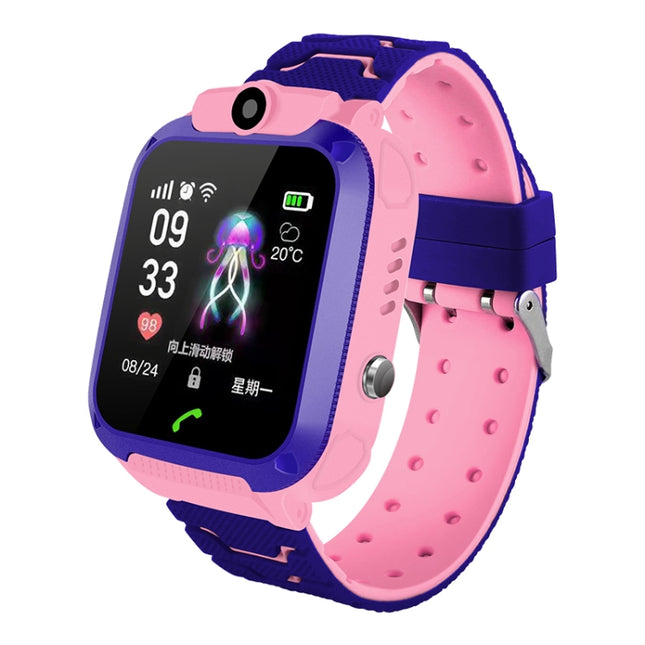 Q120 1.44 inch Color Screen Smartwatch for Children IP67 Waterproof, Support LBS Positioning / Two-way Dialing / One-key First-aid / Voice Monitoring / Setracker APP(Pink)-garmade.com