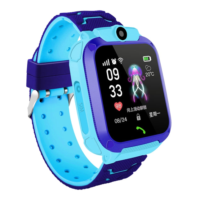 Q120 1.44 inch Color Screen Smartwatch for Children IP67 Waterproof, Support LBS Positioning / Two-way Dialing / One-key First-aid / Voice Monitoring / Setracker APP(Blue)-garmade.com