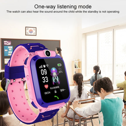 Q120 1.44 inch Color Screen Smartwatch for Children IP67 Waterproof, Support LBS Positioning / Two-way Dialing / One-key First-aid / Voice Monitoring / Setracker APP(Blue)-garmade.com
