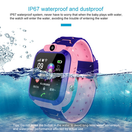 Q120 1.44 inch Color Screen Smartwatch for Children IP67 Waterproof, Support LBS Positioning / Two-way Dialing / One-key First-aid / Voice Monitoring / Setracker APP(Blue)-garmade.com