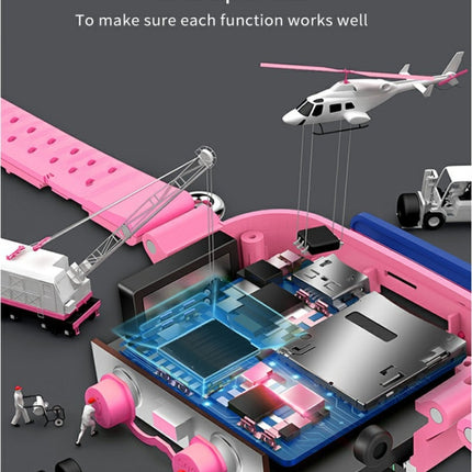 Q12 1.44 inch Color Screen Smartwatch for Children, Not Waterproof, Support LBS Positioning / Two-way Dialing / SOS / Voice Monitoring / Setracker APP (Pink)-garmade.com