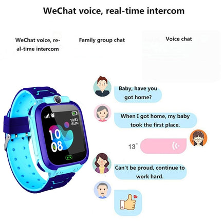 Q12 1.44 inch Color Screen Smartwatch for Children, Not Waterproof, Support LBS Positioning / Two-way Dialing / SOS / Voice Monitoring / Setracker APP (Pink)-garmade.com