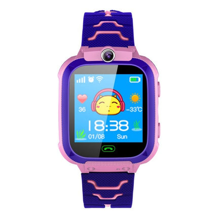 Q12 1.44 inch Color Screen Smartwatch for Children, Not Waterproof, Support LBS Positioning / Two-way Dialing / SOS / Voice Monitoring / Setracker APP (Pink)-garmade.com