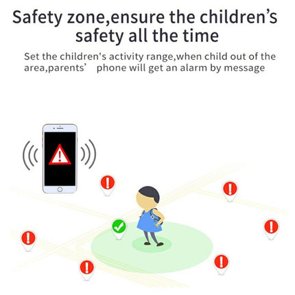 Q12 1.44 inch Color Screen Smartwatch for Children, Not Waterproof, Support LBS Positioning / Two-way Dialing / SOS / Voice Monitoring / Setracker APP (Blue)-garmade.com