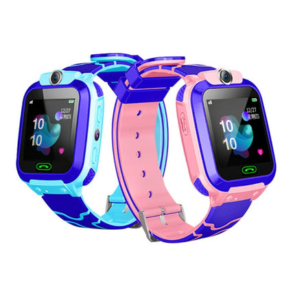 Q12 1.44 inch Color Screen Smartwatch for Children, Not Waterproof, Support LBS Positioning / Two-way Dialing / SOS / Voice Monitoring / Setracker APP (Blue)-garmade.com