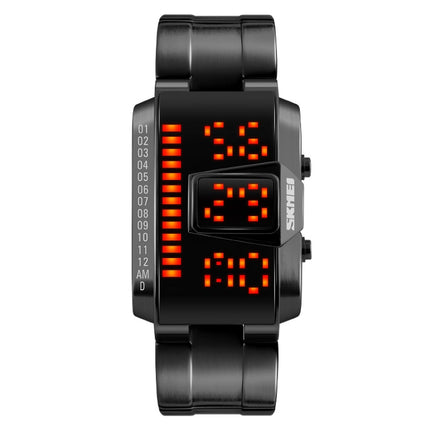 SKMEI 1179 Multifunctional Men Outdoor Sports Noctilucent Waterproof LED Digital Watch(Black)-garmade.com