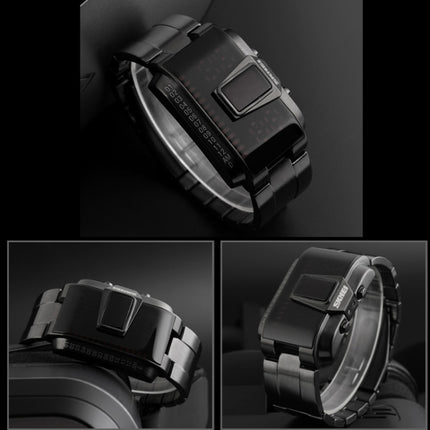 SKMEI 1179 Multifunctional Men Outdoor Sports Noctilucent Waterproof LED Digital Watch(Black)-garmade.com