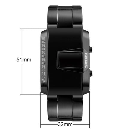 SKMEI 1179 Multifunctional Men Outdoor Sports Noctilucent Waterproof LED Digital Watch(Black)-garmade.com