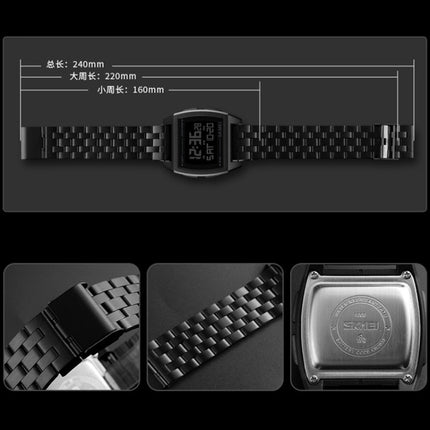 SKMEI 1368 Multifunctional Men Outdoor Sports Noctilucent Waterproof Digital Watch(Black)-garmade.com