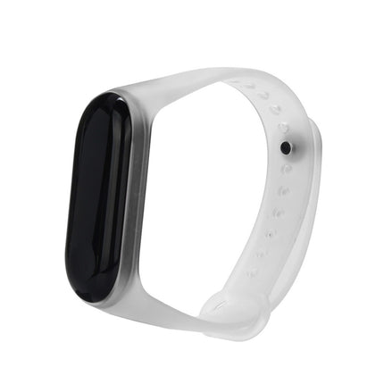 Bracelet Watch Silicone Rubber Wristband Wrist Band Strap Replacement for Xiaomi Mi Band 3(Transparent)-garmade.com