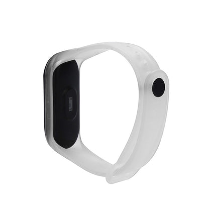 Bracelet Watch Silicone Rubber Wristband Wrist Band Strap Replacement for Xiaomi Mi Band 3(Transparent)-garmade.com