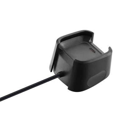 Replacement USB Charger Charging Cable Dock Adapter for Fitbit Versa Smartwatch, Cable Length: 1m(Black)-garmade.com