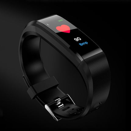 115Plus 0.96 inches OLED Color Screen Smart Bracelet,Support Call Reminder /Heart Rate Monitoring /Blood Pressure Monitoring /Sleep Monitoring /Sedentary Remind(Black)-garmade.com