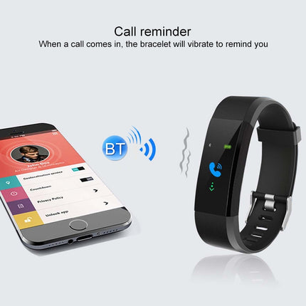 115Plus 0.96 inches OLED Color Screen Smart Bracelet,Support Call Reminder /Heart Rate Monitoring /Blood Pressure Monitoring /Sleep Monitoring /Sedentary Remind(Green)-garmade.com