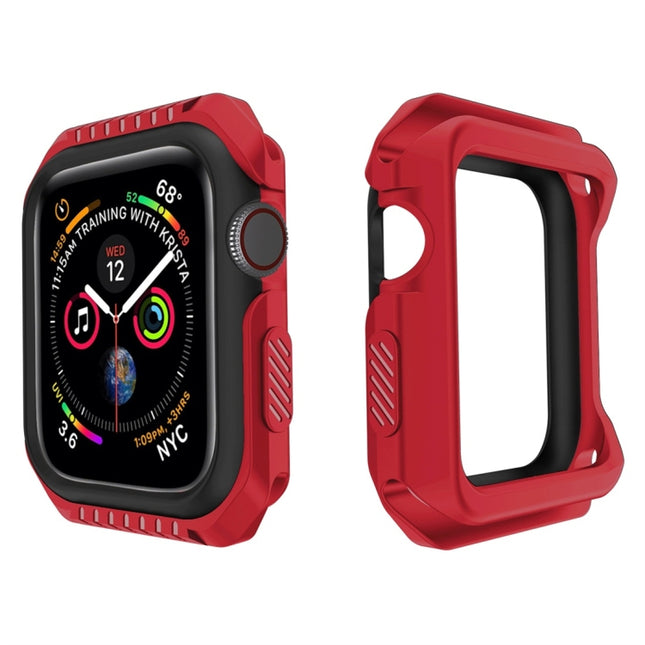 Smart Watch Shockproof Two Color Protective Case for Apple Watch Series 3 42mm(Red Black)-garmade.com