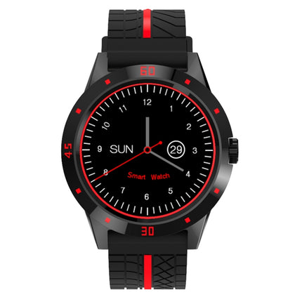 N6 Smart Watch 1.3 inch TFT Screen MTK2502C Bluetooth4.0, Silicone Watch Strap, Support Heart Rate Monitor & Pedometer & Sleep Monitor & Sedentary Reminder(Red)-garmade.com