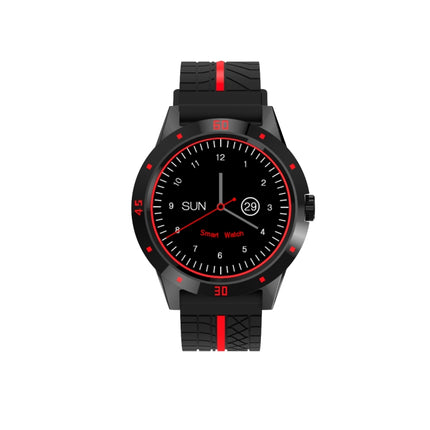 N6 Smart Watch 1.3 inch TFT Screen MTK2502C Bluetooth4.0, Silicone Watch Strap, Support Heart Rate Monitor & Pedometer & Sleep Monitor & Sedentary Reminder(Red)-garmade.com