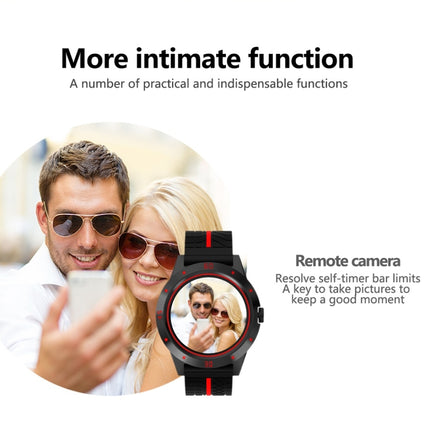 N6 Smart Watch 1.3 inch TFT Screen MTK2502C Bluetooth4.0, Silicone Watch Strap, Support Heart Rate Monitor & Pedometer & Sleep Monitor & Sedentary Reminder(Red)-garmade.com