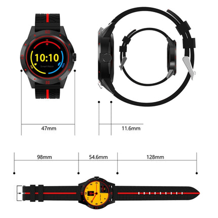 N6 Smart Watch 1.3 inch TFT Screen MTK2502C Bluetooth4.0, Silicone Watch Strap, Support Heart Rate Monitor & Pedometer & Sleep Monitor & Sedentary Reminder(Red)-garmade.com