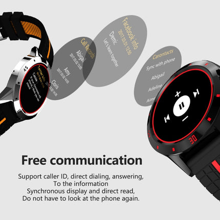 N6 Smart Watch 1.3 inch TFT Screen MTK2502C Bluetooth4.0, Silicone Watch Strap, Support Heart Rate Monitor & Pedometer & Sleep Monitor & Sedentary Reminder(Red)-garmade.com